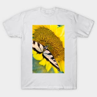 Butterfly on a sunflower T-Shirt